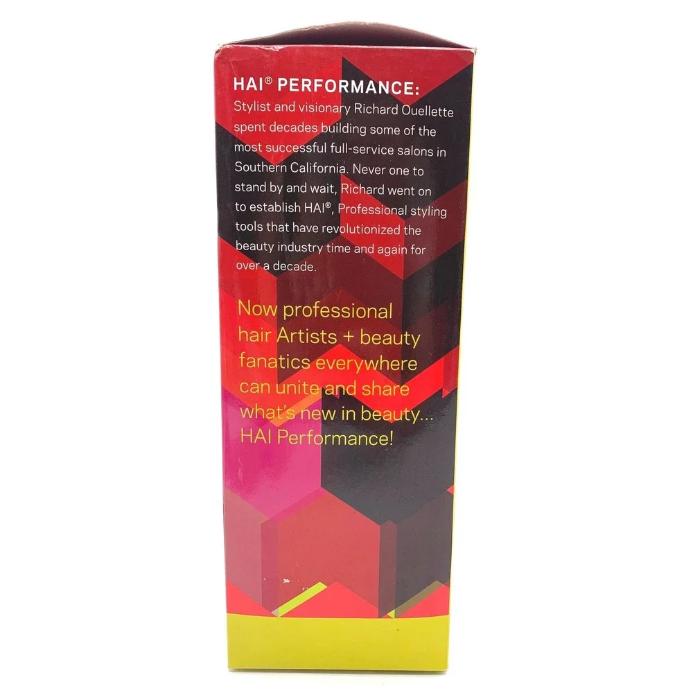 HAI Professional Infra Ionic Hair Dryer Red 1875W Infrared Lightweight New